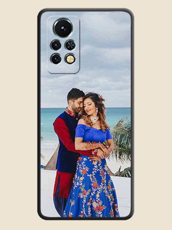 Custom Full Single Pic Upload On Space Black Personalized Soft Matte Phone Covers -Infinix Note 11S