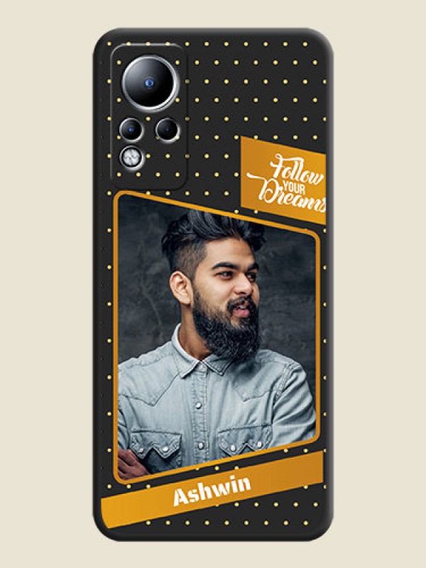Custom Follow Your Dreams with White Dots on Space Black Custom Soft Matte Phone Cases - Infinix Note 12