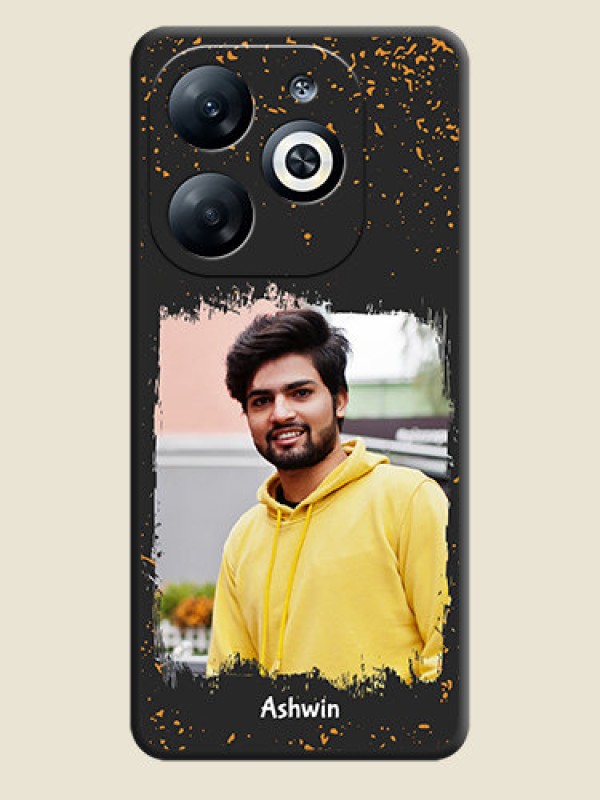 Custom Spray Free Design - Photo on Space Black Soft Matte Phone Cover - Infinix Smart 8
