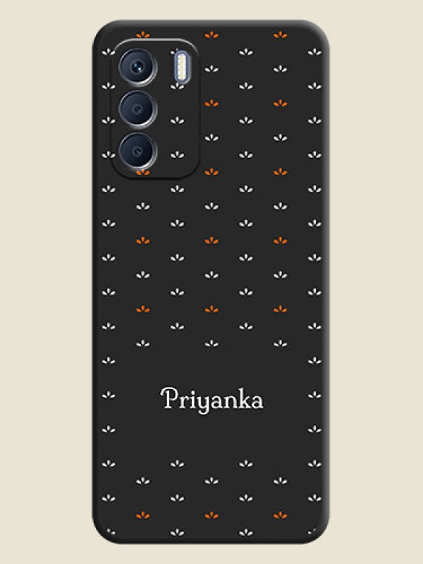 Custom Simple Pattern With Custom Text On Space Black Custom Soft Matte Mobile Back Cover - Infinix Zero 5G 2023