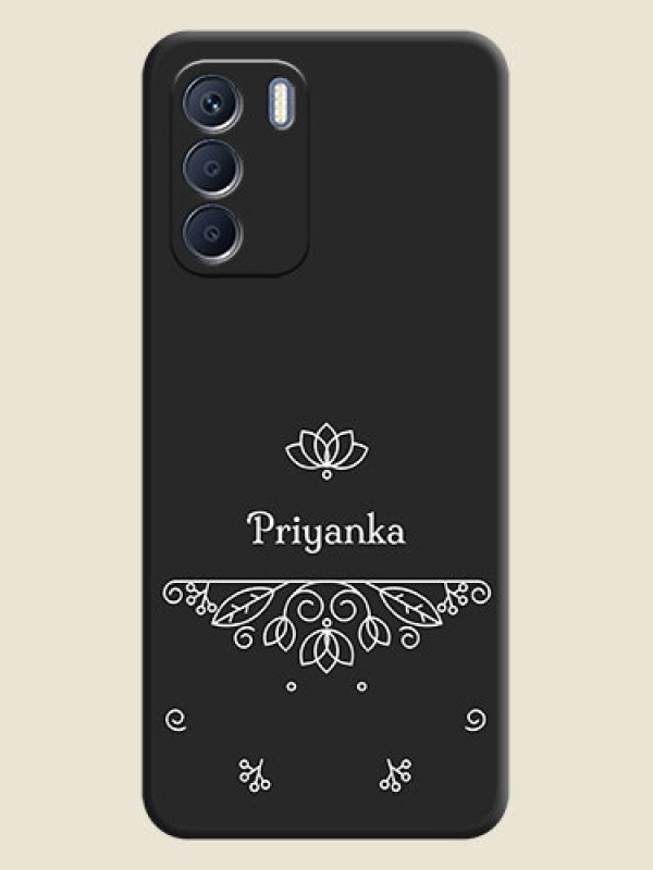 Custom Lotus Garden Custom Text On Space Black Custom Soft Matte Mobile Back Cover - Infinix Zero 5G 2023
