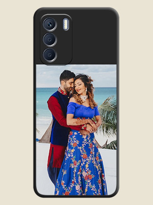 Custom Image Upload With Space Black Color On Custom Soft Matte Mobile Back Cover - Infinix Zero 5G 2023