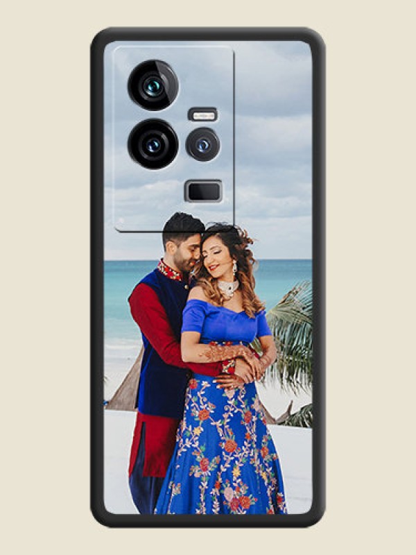 Custom Full Single Pic Upload On Space Black Personalized Soft Matte Phone Covers -iQOO 11 5G