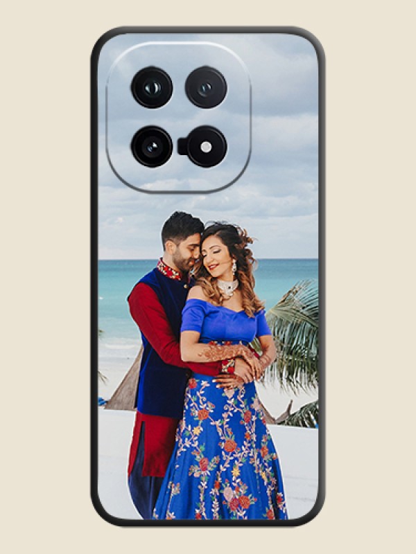 Custom Full Single Pic Upload On Space Black Custom Soft Matte Mobile Back Cover - iQOO 15 5G