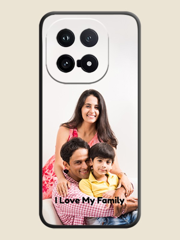 Custom Full Single Pic Upload With Text On Space Black Custom Soft Matte Mobile Back Cover - iQOO 15 5G
