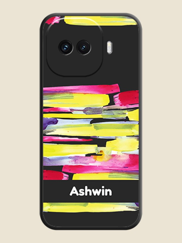 Custom Brush Coloured On Space Black Custom Soft Matte Mobile Back Cover - iQOO 15R 5G