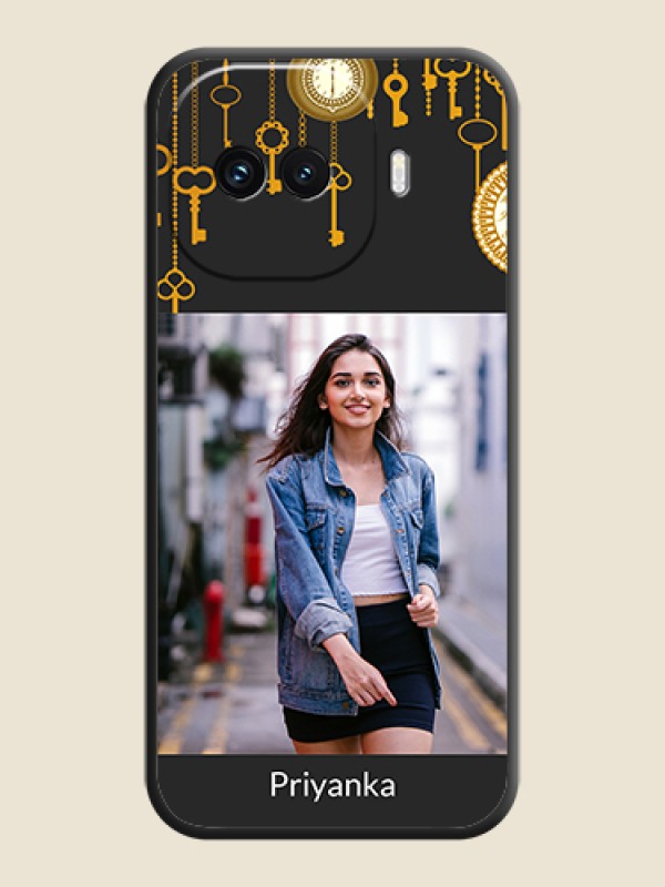 Custom Decorative Design with Text On Space Black Custom Soft Matte Mobile Back Cover - iQOO 15R 5G
