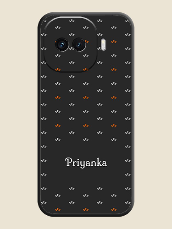 Custom Simple Pattern With Custom Text On Space Black Custom Soft Matte Mobile Back Cover - iQOO 15R 5G