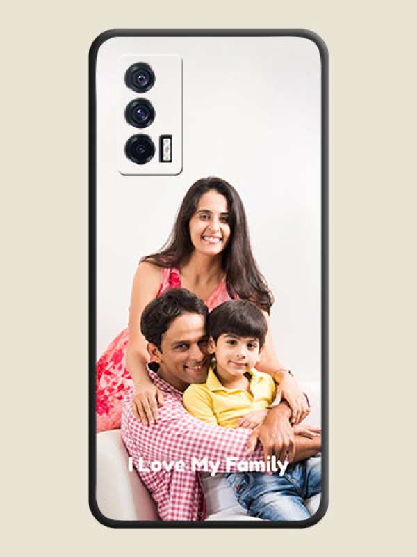 Custom Full Single Pic Upload With Text On Space Black Personalized Soft Matte Phone Covers -Iqoo 7 5G