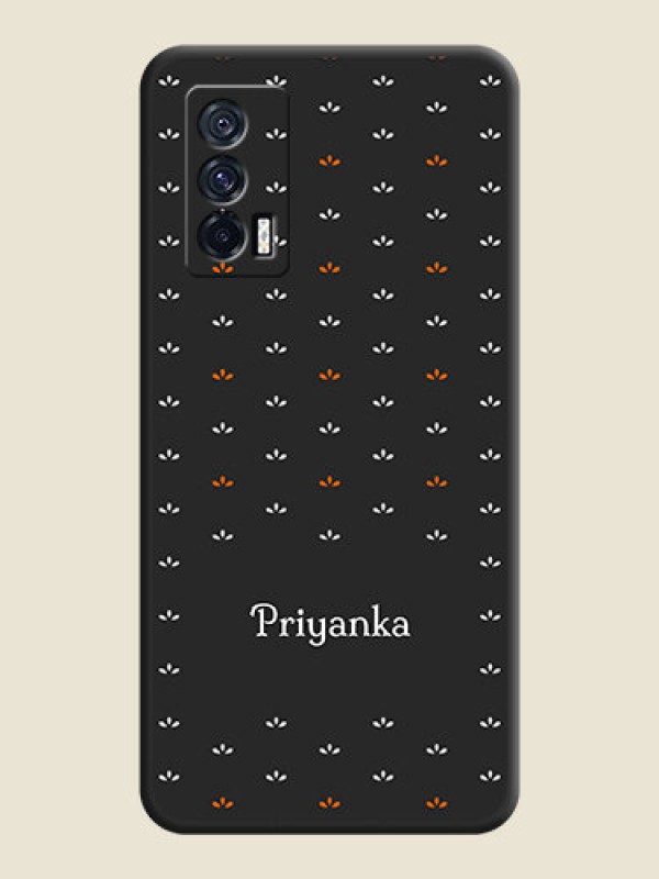 Custom Simple Pattern With Custom Text On Space Black Personalized Soft Matte Phone Covers -Iqoo 7 5G