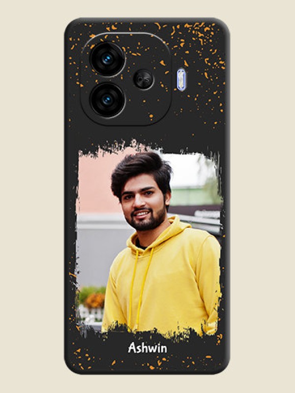 Custom Spray Free Design on Photo On Space Black Custom Soft Matte Mobile Back Cover - iQOO Neo 10R 5G