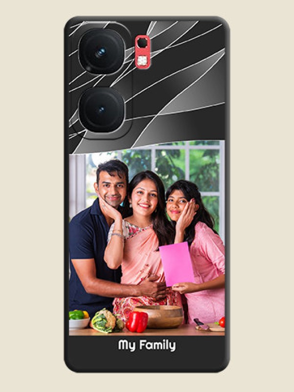 Custom Mixed Wave Lines - Photo on Space Black Soft Matte Mobile Cover - iQOO Neo 9 Pro 5G