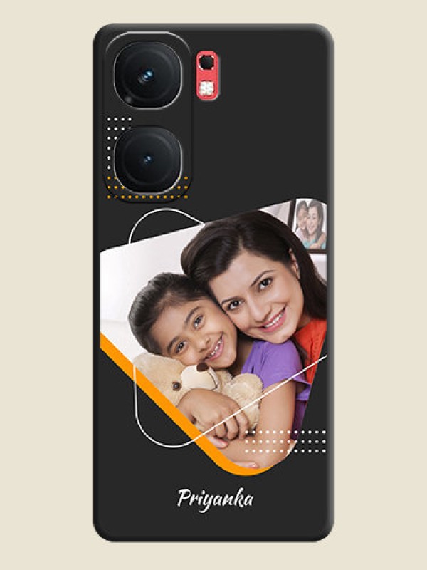 Custom Yellow Triangle - Photo on Space Black Soft Matte Phone Cover - iQOO Neo 9 Pro 5G