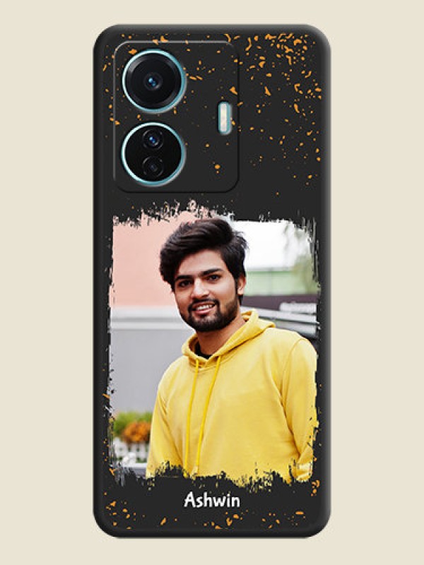 Custom Spray Free Design on Photo on Space Black Soft Matte Phone Cover - iQOO Z6 Pro 5G
