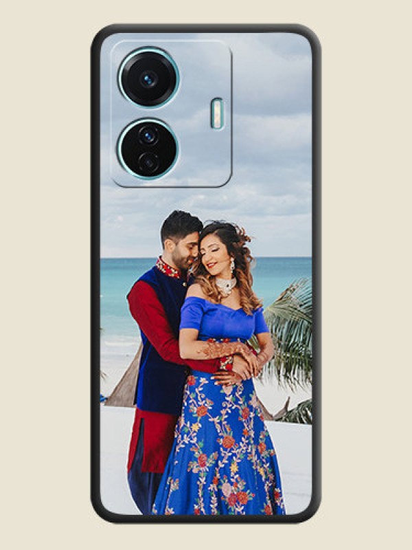 Custom Full Single Pic Upload On Space Black Personalized Soft Matte Phone Covers -Iqoo Z6 Pro 5G