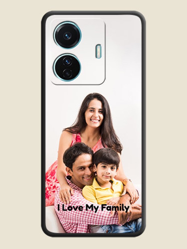 Custom Full Single Pic Upload With Text On Space Black Personalized Soft Matte Phone Covers -Iqoo Z6 Pro 5G