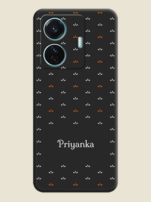 Custom Simple Pattern With Custom Text On Space Black Personalized Soft Matte Phone Covers -Iqoo Z6 Pro 5G