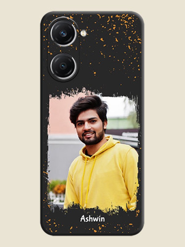 Custom Spray Free Design on Photo On Space Black Custom Soft Matte Mobile Back Cover - iQOO Z9 Lite 5G