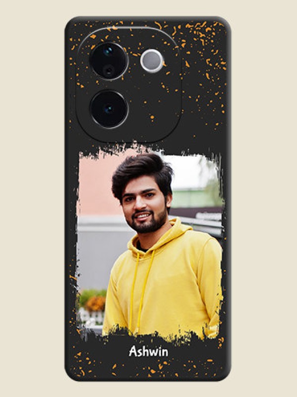 Custom Spray Free Design on Photo On Space Black Custom Soft Matte Mobile Back Cover - iQOO Z9s Pro 5G