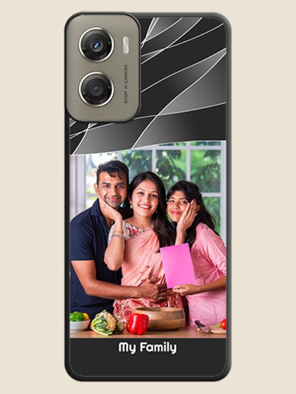 Custom Mixed Wave Lines on Photo On Space Black Custom Soft Matte Mobile Back Cover - Motorola Moto G06 Power