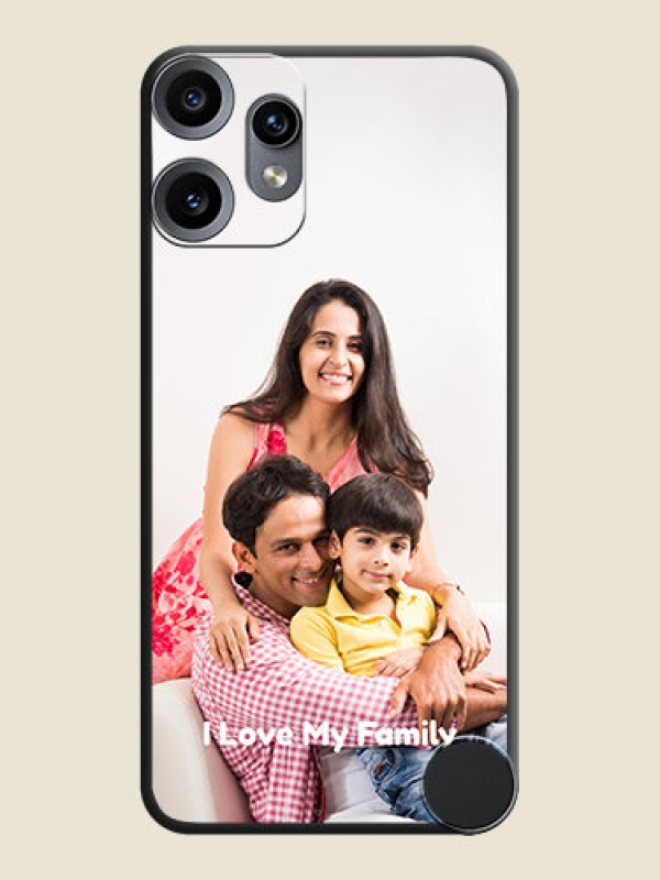 Custom Full Single Pic Upload With Text On Space Black Custom Soft Matte Mobile Back Cover - Nothing CMF Phone 2 Pro 5G