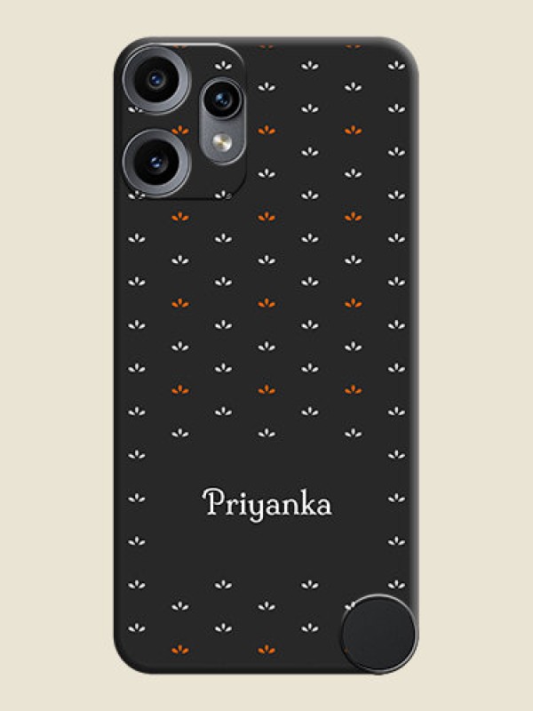 Custom Simple Pattern With Custom Text On Space Black Custom Soft Matte Mobile Back Cover - Nothing CMF Phone 2 Pro 5G