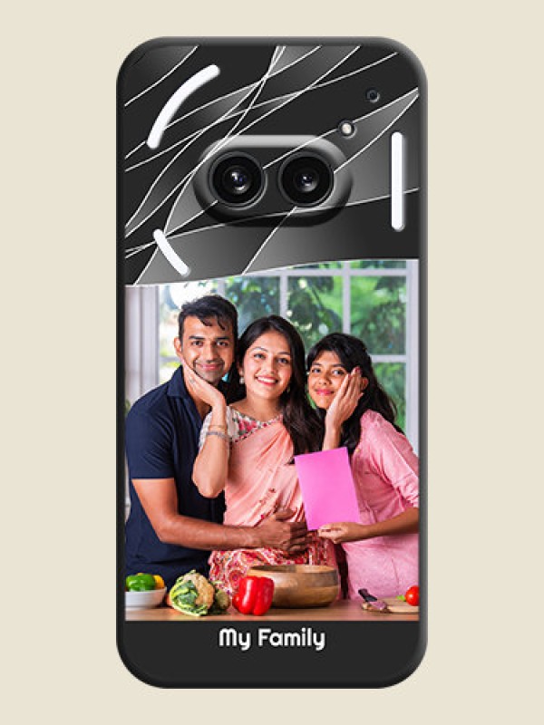 Custom Mixed Wave Lines - Photo on Space Black Soft Matte Mobile Cover - Nothing Phone 2A 5G