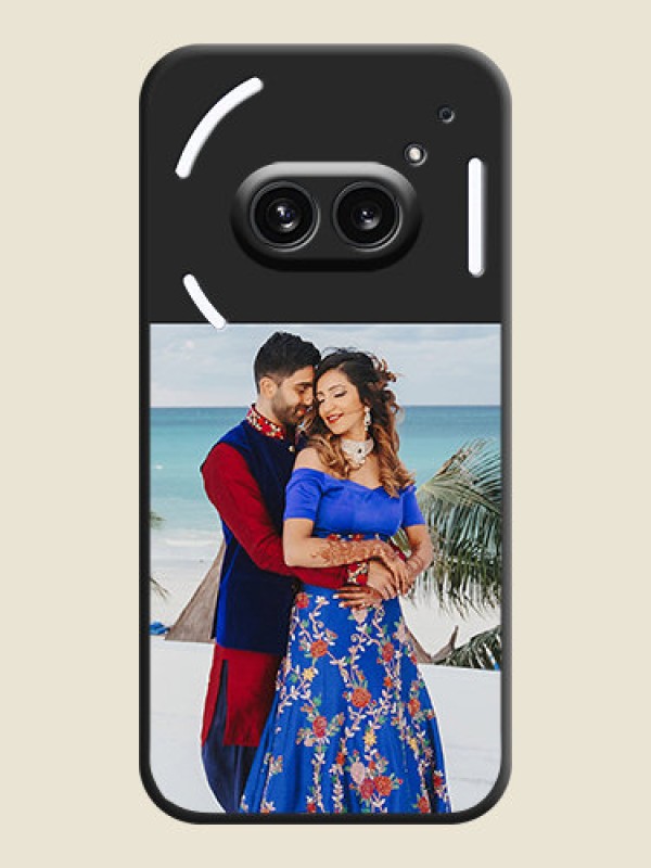 Custom Image Upload With Space Black Color On Custom Soft Matte Mobile Back Cover - Nothing Phone 2A 5G