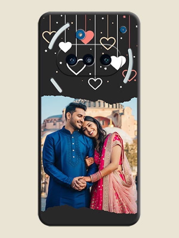Custom Love Hangings with Splash Wave Picture On Space Black Custom Soft Matte Mobile Back Cover - Nothing Phone 3a 5G