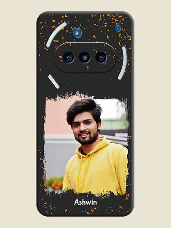 Custom Spray Free Design on Photo On Space Black Custom Soft Matte Mobile Back Cover - Nothing Phone 3a 5G