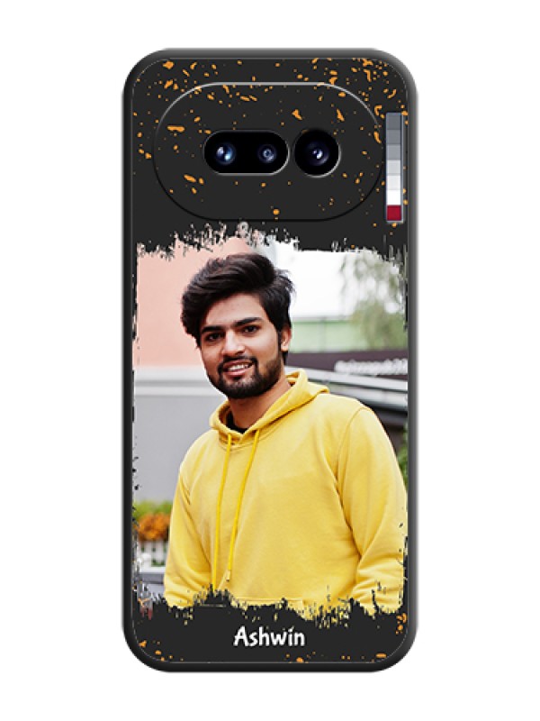 Custom Spray Free Design on Photo On Space Black Custom Soft Matte Mobile Back Cover - Nothing Phone 4A 5G