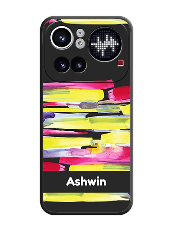 Custom Brush Coloured On Space Black Custom Soft Matte Mobile Back Cover - Nothing Phone 4A Pro 5G