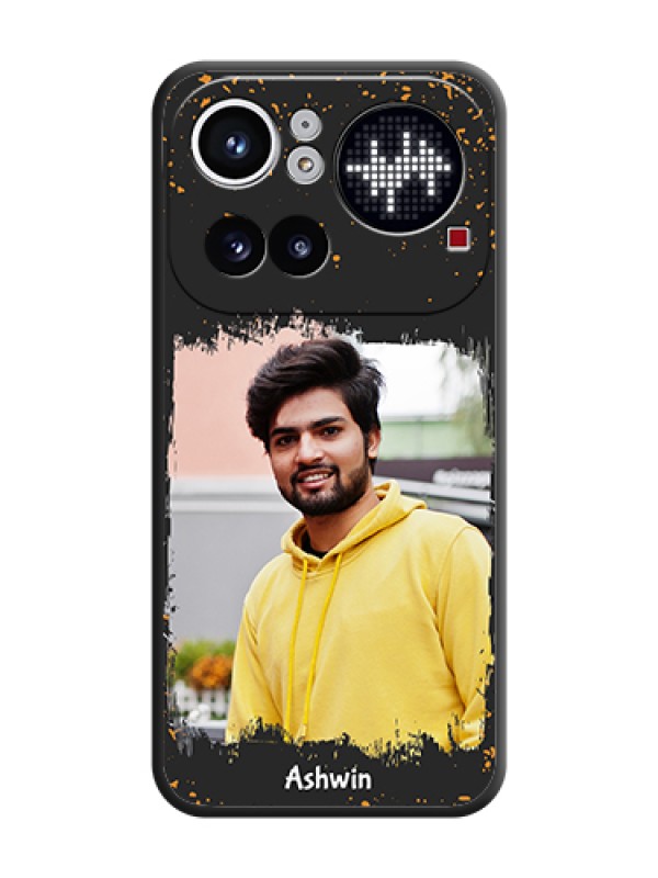 Custom Spray Free Design on Photo On Space Black Custom Soft Matte Mobile Back Cover - Nothing Phone 4A Pro 5G