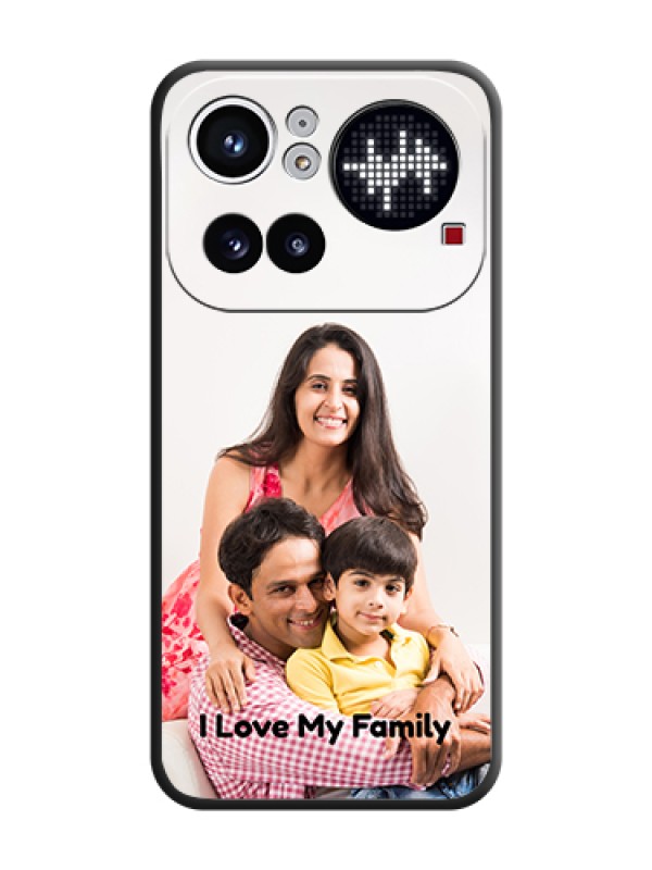 Custom Full Single Pic Upload With Text On Space Black Custom Soft Matte Mobile Back Cover - Nothing Phone 4A Pro 5G