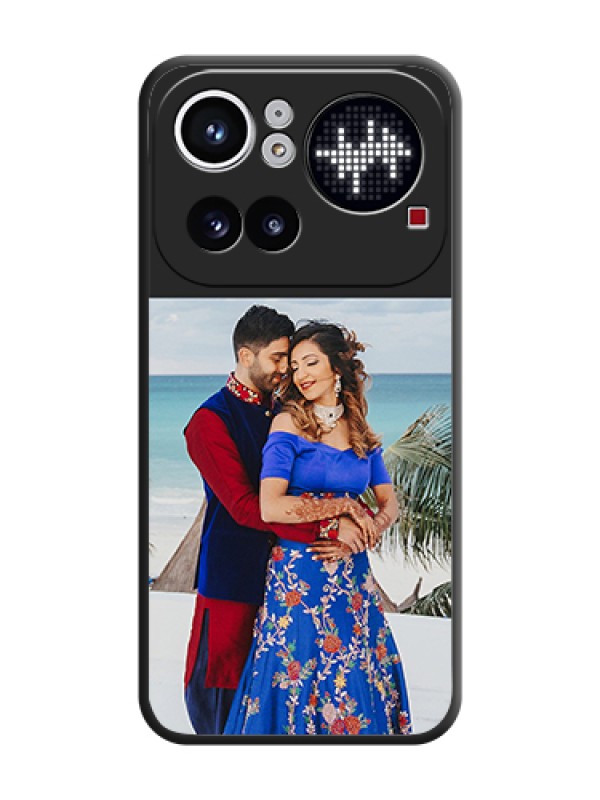 Custom Image Upload With Space Black Color On Custom Soft Matte Mobile Back Cover - Nothing Phone 4A Pro 5G