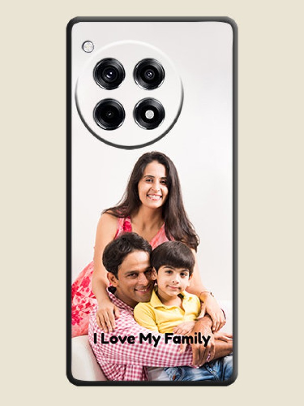 Custom Full Single Pic Upload With Text On Space Black Personalized Soft Matte Phone Covers - OnePlus 12R 5G