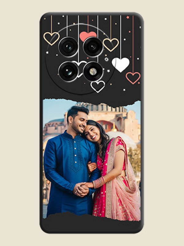 Custom Love Hangings with Splash Wave Picture On Space Black Custom Soft Matte Mobile Back Cover - OnePlus 13 5G