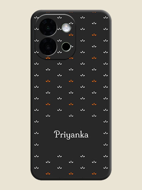 Custom Simple Pattern With Custom Text On Space Black Custom Soft Matte Mobile Back Cover - OnePlus 13s 5G