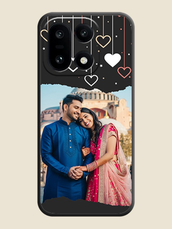 Custom Love Hangings with Splash Wave Picture On Space Black Custom Soft Matte Mobile Back Cover - OnePlus 15 5G