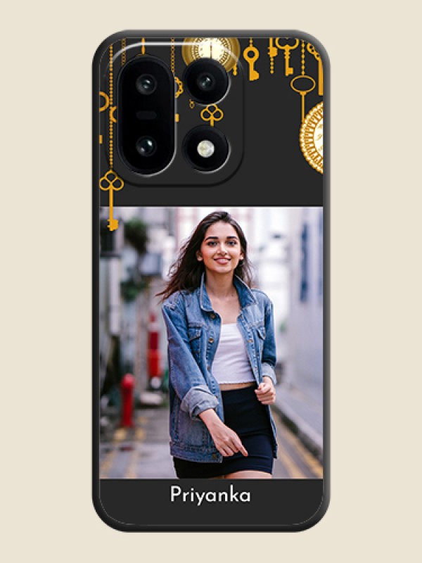 Custom Decorative Design with Text On Space Black Custom Soft Matte Mobile Back Cover - OnePlus 15 5G