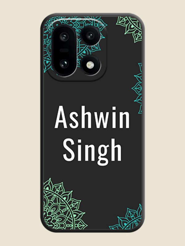 Custom Your Name with Floral Design On Space Black Custom Soft Matte Mobile Back Cover - OnePlus 15 5G