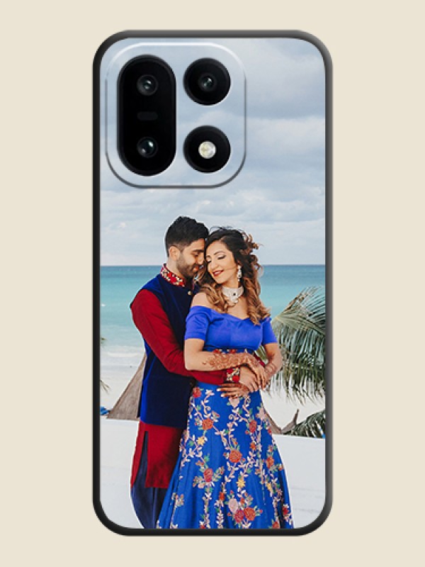 Custom Full Single Pic Upload On Space Black Custom Soft Matte Mobile Back Cover - OnePlus 15 5G