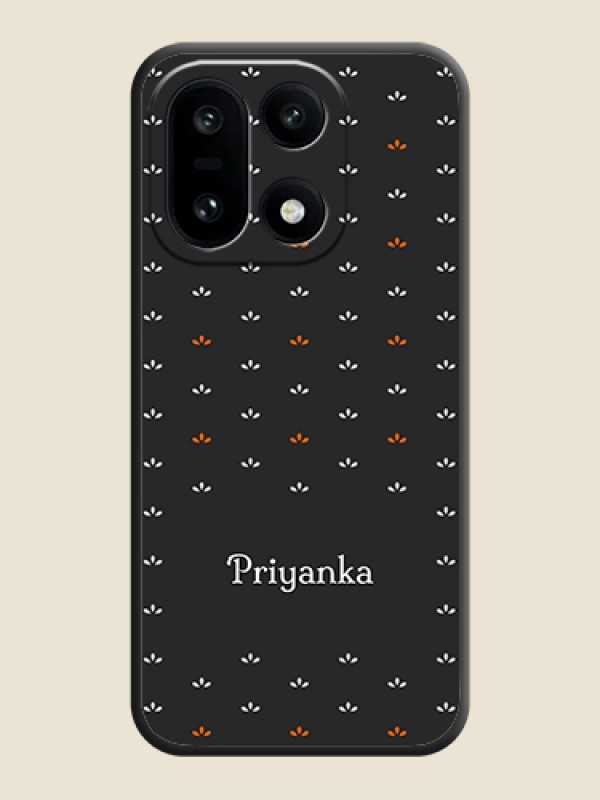 Custom Simple Pattern With Custom Text On Space Black Custom Soft Matte Mobile Back Cover - OnePlus 15 5G