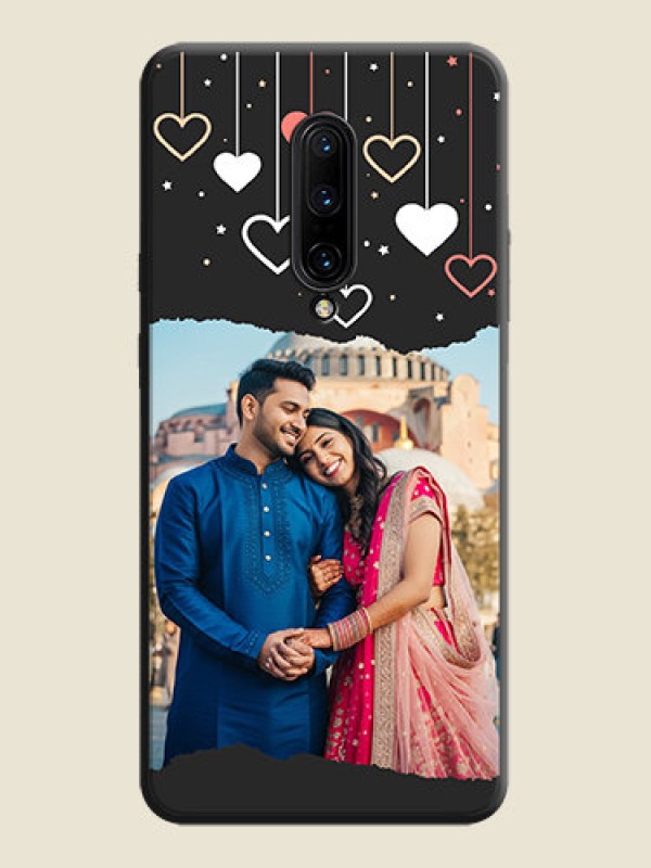 Custom Love Hangings with Splash Wave Picture on Space Black Custom Soft Matte Phone Back Cover - OnePlus 7 Pro