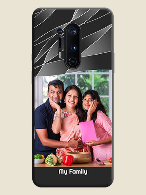 Custom Mixed Wave Lines - Photo on Space Black Soft Matte Mobile Cover - OnePlus 8 Pro