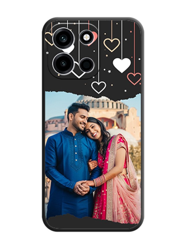 Custom Love Hangings with Splash Wave Picture On Space Black Custom Soft Matte Mobile Back Cover - OnePlus Nord 6 5G