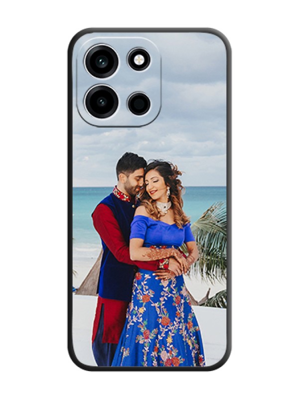 Custom Full Single Pic Upload On Space Black Custom Soft Matte Mobile Back Cover - OnePlus Nord 6 5G