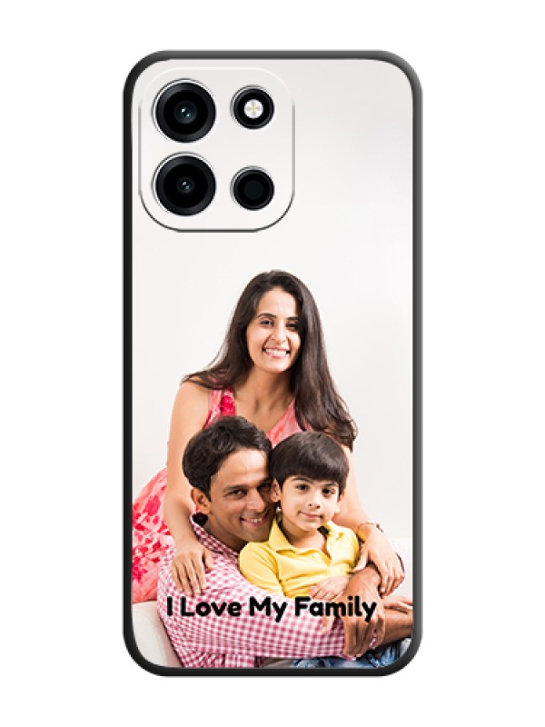 Custom Full Single Pic Upload With Text On Space Black Custom Soft Matte Mobile Back Cover - OnePlus Nord 6 5G