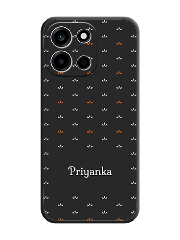 Custom Simple Pattern With Custom Text On Space Black Custom Soft Matte Mobile Back Cover - OnePlus Nord 6 5G