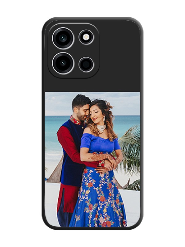 Custom Image Upload With Space Black Color On Custom Soft Matte Mobile Back Cover - OnePlus Nord 6 5G